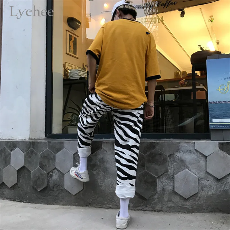 Lychee Harajuku Elastic Waist Loose Female Trousers Animal Zebra Pattern Women Pants Casual Spring Autumn Lady Botoms Pants
Lychee Harajuku Elastic Waist Loose Female Trousers Animal Zebra Pattern Women Pants Casual Spring Autumn Lady Botoms Pants