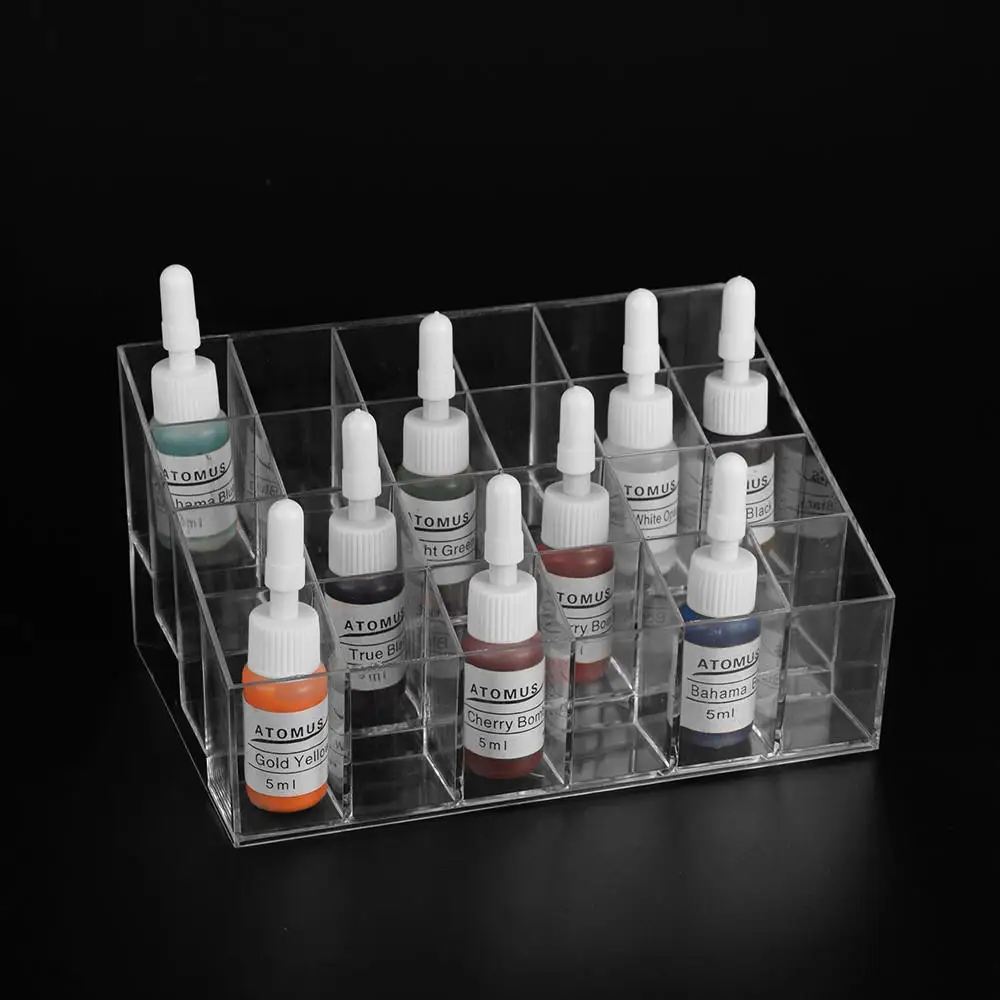 Tattoo Ink Display Stand Holder Empty Rack Acrylic Clear Cosmetic Tattoo Supplies Lipsticks Manicure Tool Organizer Storage
Tattoo Ink Display Stand Holder Empty Rack Acrylic Clear Cosmetic Tattoo Supplies Lipsticks Manicure Tool Organizer Storage