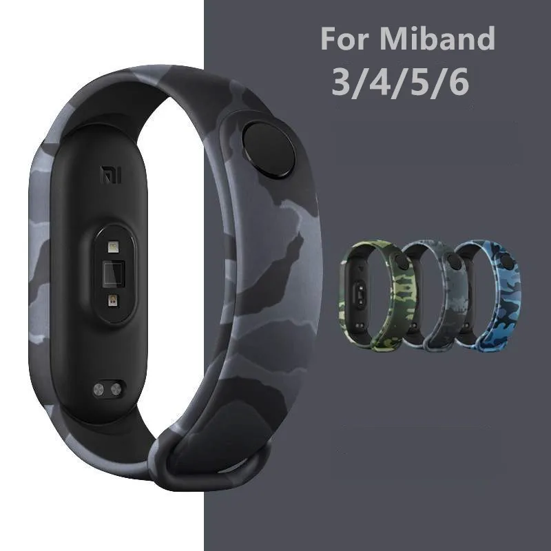 Камуфляжный ремешок для Mi Band 6 5 4 3, сменный силиконовый браслет для Xiaomi Miband7 Miband6 Miband5 Miband4
Камуфляжный ремешок для Mi Band 6 5 4 3, сменный силиконовый браслет для Xiaomi Miband7 Miband6 Miband5 Miband4