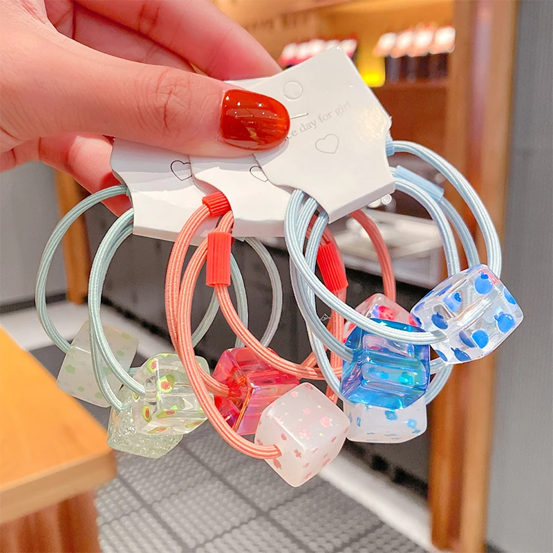 3Pcs/Set New Women Girls Cute Colorful Square Cube Resin Elastic Hair Bands Scrunchie Sweet Headband Fashion Hair Accessories
3Pcs/Set New Women Girls Cute Colorful Square Cube Resin Elastic Hair Bands Scrunchie Sweet Headband Fashion Hair Accessories