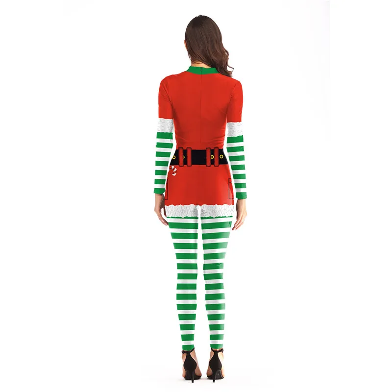 3D Printed Jumpsuit Christmas Santa Claus Costume Cosplay Green and White Striped Costumes For Women Bodysuit
3D Printed Jumpsuit Christmas Santa Claus Costume Cosplay Green and White Striped Costumes For Women Bodysuit