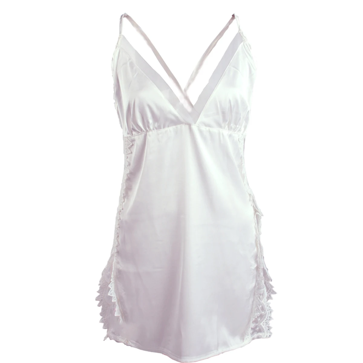 Elegant Nylon Lace Suspender Pajamas Sleeveless Sling Top Sheer Mesh Split Dress for Summer and Spring
Elegant Nylon Lace Suspender Pajamas Sleeveless Sling Top Sheer Mesh Split Dress for Summer and Spring