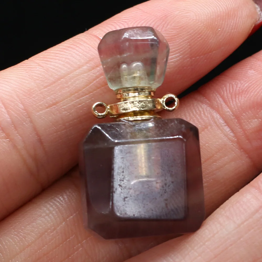 Natural Stone Fluorite Perfume Bottle Essential Oil Diffuser Connectors Pendant Charms Women Necklace Trendy Gifts Size 18x30mm
Natural Stone Fluorite Perfume Bottle Essential Oil Diffuser Connectors Pendant Charms Women Necklace Trendy Gifts Size 18x30mm