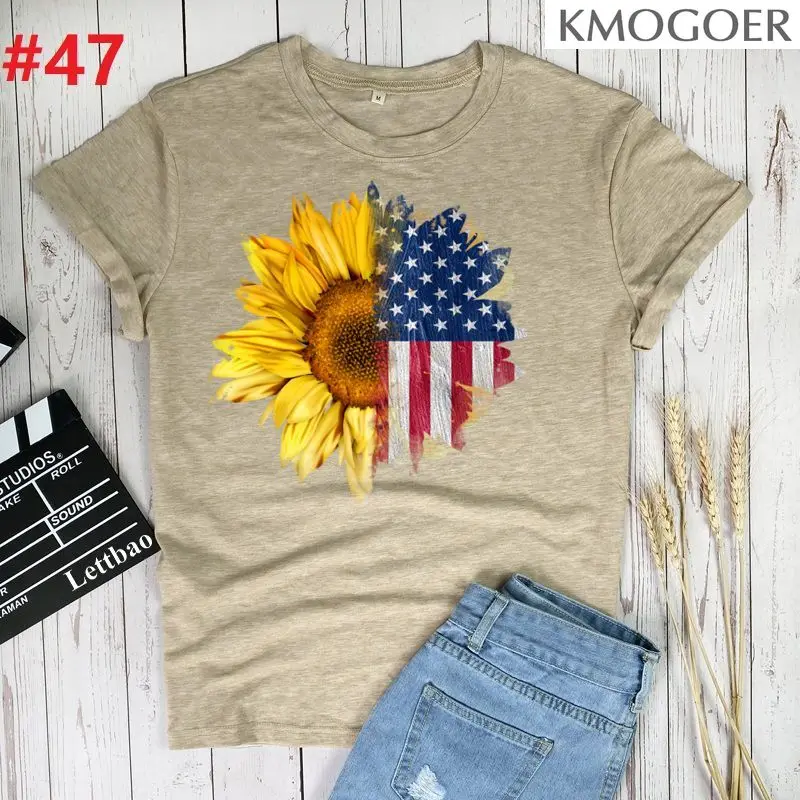 Sunflower American Flag Hippie Printed Short Sleeve Tshirts Harajuku Ulzzang Tumblr Graphic Tees Shirt Femme Hot 2021 Clothes
Sunflower American Flag Hippie Printed Short Sleeve Tshirts Harajuku Ulzzang Tumblr Graphic Tees Shirt Femme Hot 2021 Clothes