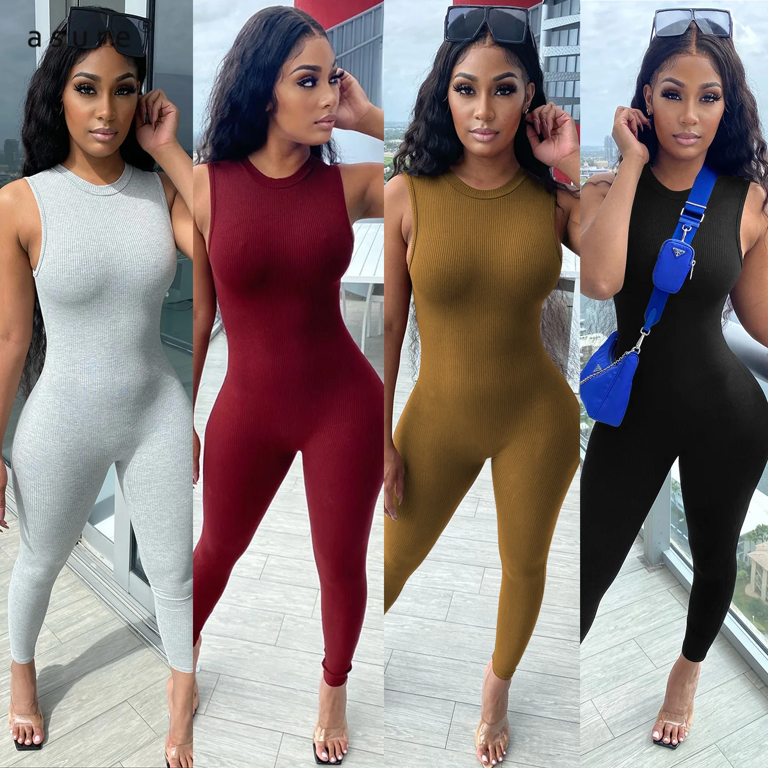

Jumpsuit Women Pants Body Black Overalls Sexy Femme Baddie Clothes One Piece Club Outfits Tracksuit Elegant Catsuit X3897
