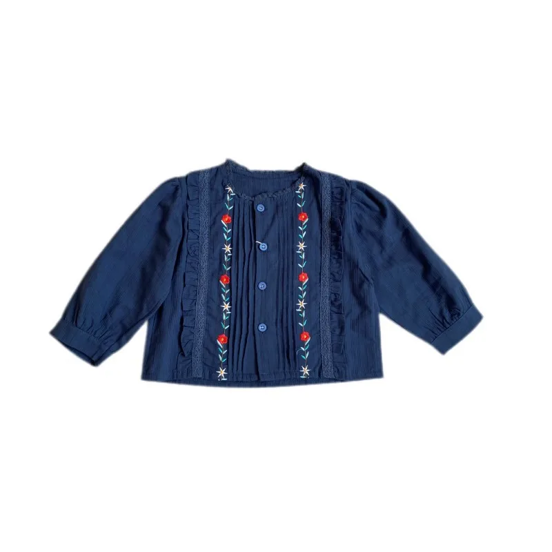 Girl Embroidered Shirts Fall 2021 New Korean Retro Girl Small Fresh Cotton Round Neck Long Sleeve Tops Girls Clothes 2-7 Year
Girl Embroidered Shirts Fall 2021 New Korean Retro Girl Small Fresh Cotton Round Neck Long Sleeve Tops Girls Clothes 2-7 Year