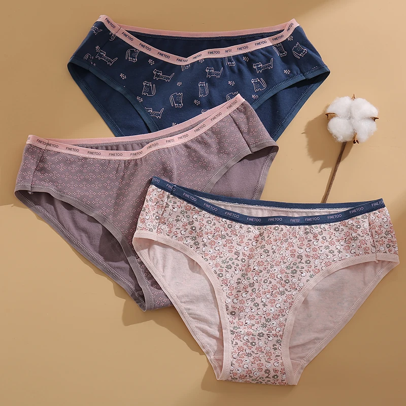 FINETOO 1/2PCS Women's Cotton Panties Sexy Lingerie Fashion Letter Waist Female Cute Pantys M-XXL Ladies Floral Printed Briefs
FINETOO 1/2PCS Women's Cotton Panties Sexy Lingerie Fashion Letter Waist Female Cute Pantys M-XXL Ladies Floral Printed Briefs