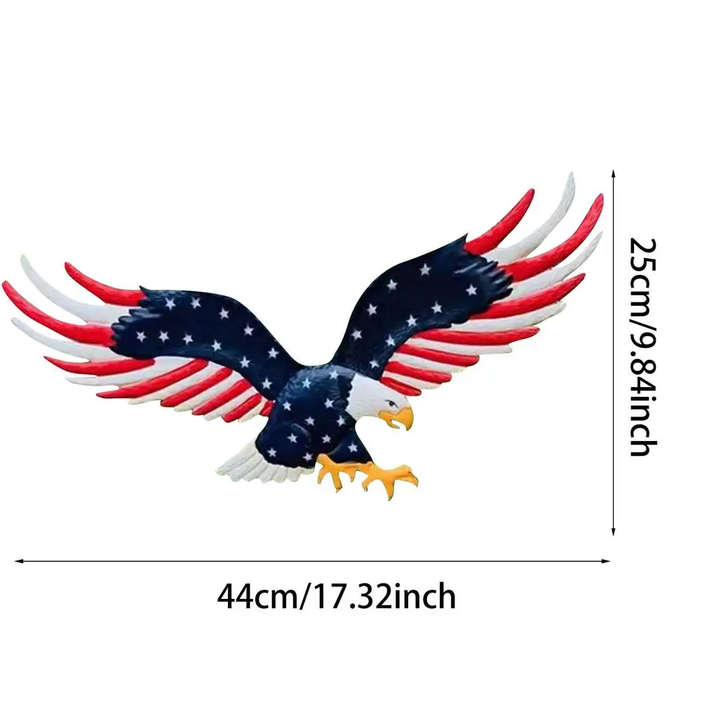 American Patriotic Flag Eagle Metal Wall Art Yard Lawn Decoration Made Of Iron Material Wear-resistant Corrosion-resistant
American Patriotic Flag Eagle Metal Wall Art Yard Lawn Decoration Made Of Iron Material Wear-resistant Corrosion-resistant