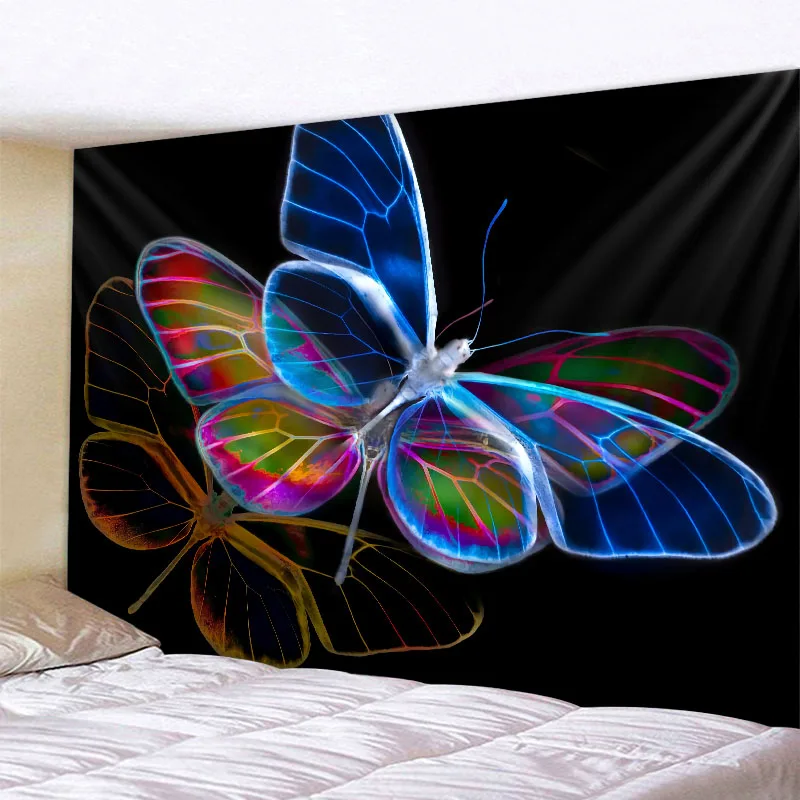 Pattern butterfly dream background tapestry wall hanging home insect plant print sofa background bedside decorative painting
Pattern butterfly dream background tapestry wall hanging home insect plant print sofa background bedside decorative painting