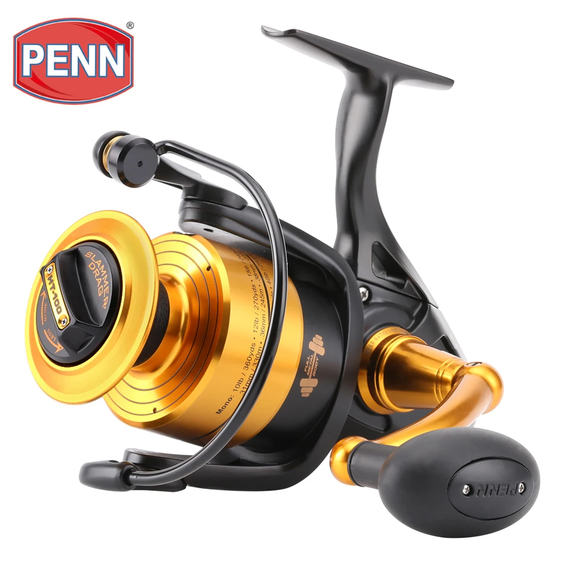 Спиннинговая Рыболовная катушка PENN SPINFISHER V SSV 3500-10500 5 + 1BB металлический корпус HT-100