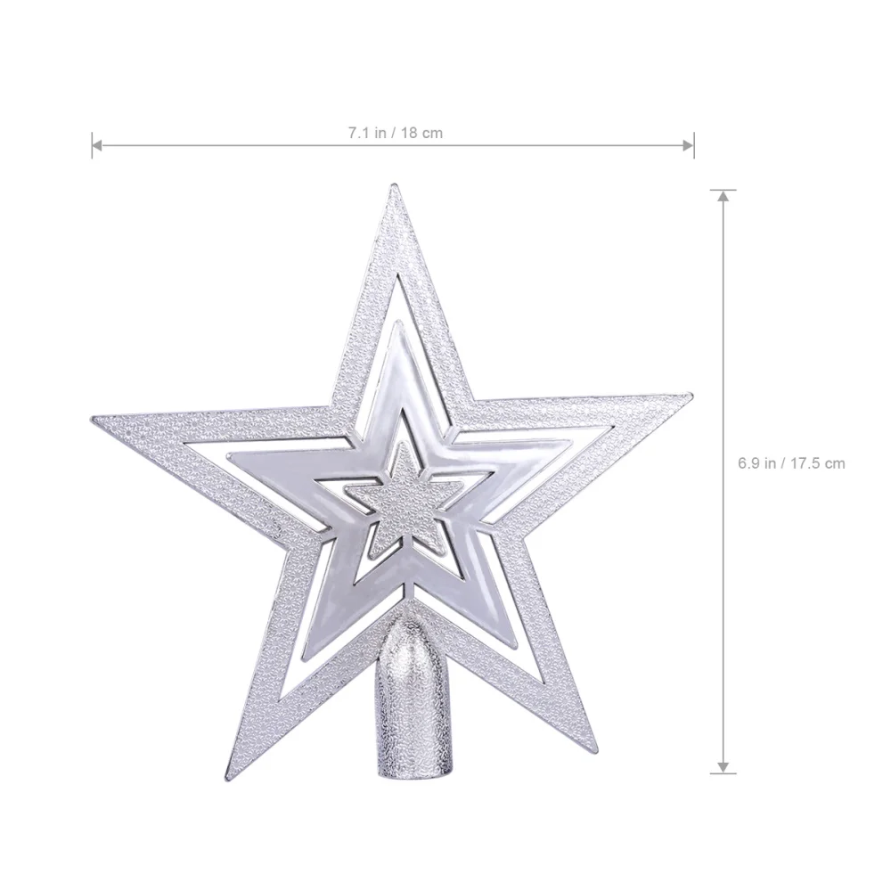 10cm Christmas Tree Topper Star Happy Christmas Treetop Star Festival Decoration (Gold)
10cm Christmas Tree Topper Star Happy Christmas Treetop Star Festival Decoration (Gold)