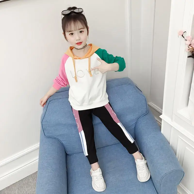Kids Girls Leisure Clothing Sets Sport Suit Hooded Sweatshirt+Pants Tracksuit 2022 New Teenage Girls Spring Autumn Outfits 3-13Y
Kids Girls Leisure Clothing Sets Sport Suit Hooded Sweatshirt+Pants Tracksuit 2022 New Teenage Girls Spring Autumn Outfits 3-13Y