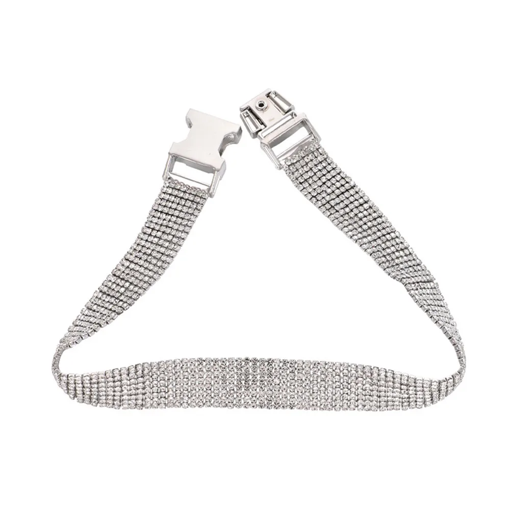 Fashion Shine Rhinestone Choker Necklaces For Women Bijoux Silver Color Button Necklaces Statement Jewelry New Style
Fashion Shine Rhinestone Choker Necklaces For Women Bijoux Silver Color Button Necklaces Statement Jewelry New Style