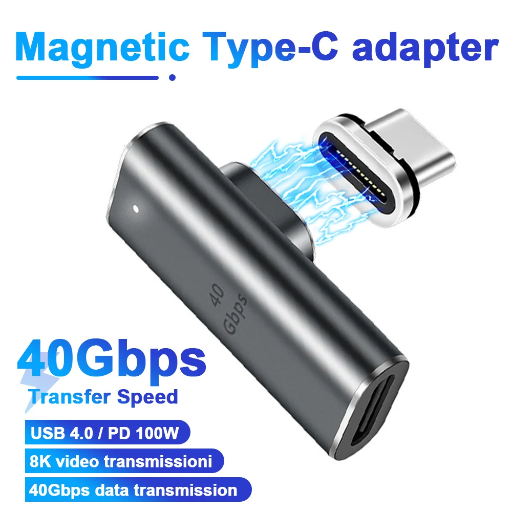 Magnetic Type-C Adapter 100W PD USB C To USB-C Cable Cord For Macbook iPad Pro Air 2020 Huawei MateBook Samsung S20 USB C Cable
Magnetic Type-C Adapter 100W PD USB C To USB-C Cable Cord For Macbook iPad Pro Air 2020 Huawei MateBook Samsung S20 USB C Cable