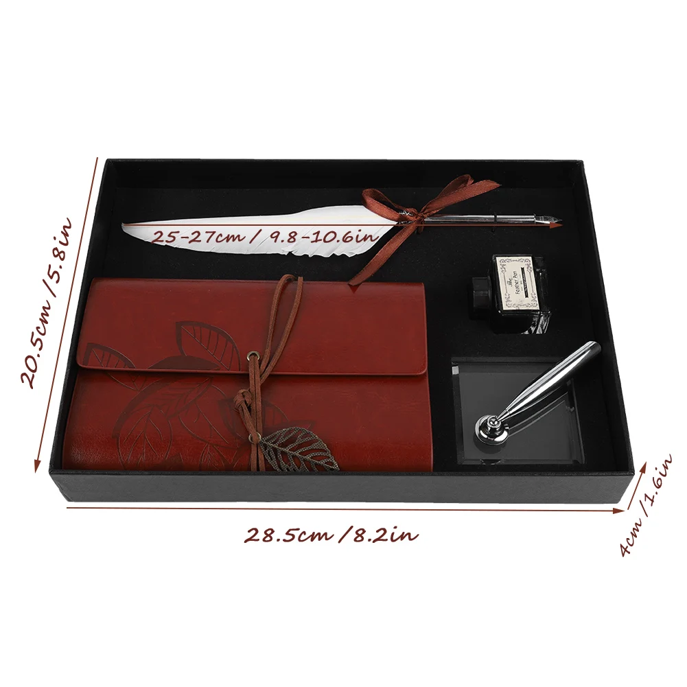 1 Set English Calligraphy Feather Dip Pen Writing Stationery Set Gift Box With 5 Nib Wedding Gift Quill Pen Fountain Pen New
1 Set English Calligraphy Feather Dip Pen Writing Stationery Set Gift Box With 5 Nib Wedding Gift Quill Pen Fountain Pen New