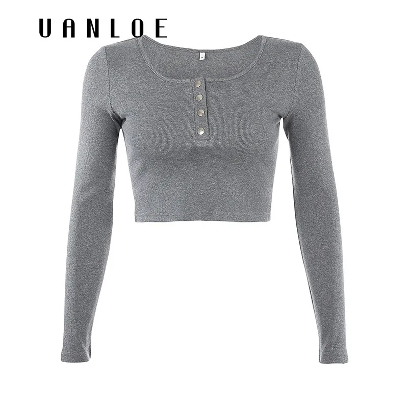 Сексуальный укороченный обтягивающее на пуговицах Футболка с длинным рукавом женская трикотажная уличная футболка с квадратным воротнико...
Сексуальный укороченный обтягивающее на пуговицах Футболка с длинным рукавом женская трикотажная уличная футболка с квадратным воротнико...