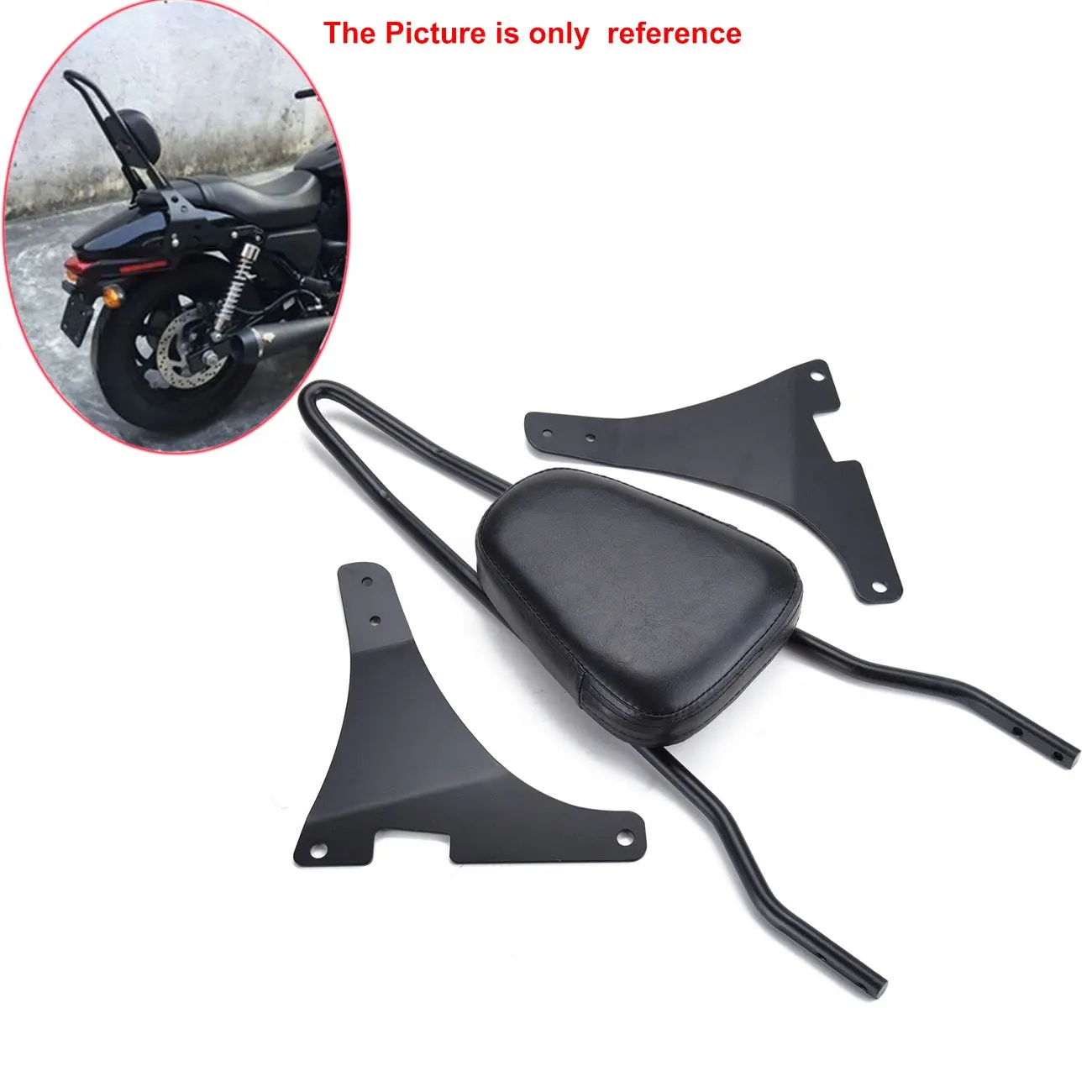 Samger Motorcycle Luggage Rack Sissy Bar Backrest Cushion Pad Black for Harley Sportster XL883C 883R 1200R XLH883 1200
Samger Motorcycle Luggage Rack Sissy Bar Backrest Cushion Pad Black for Harley Sportster XL883C 883R 1200R XLH883 1200