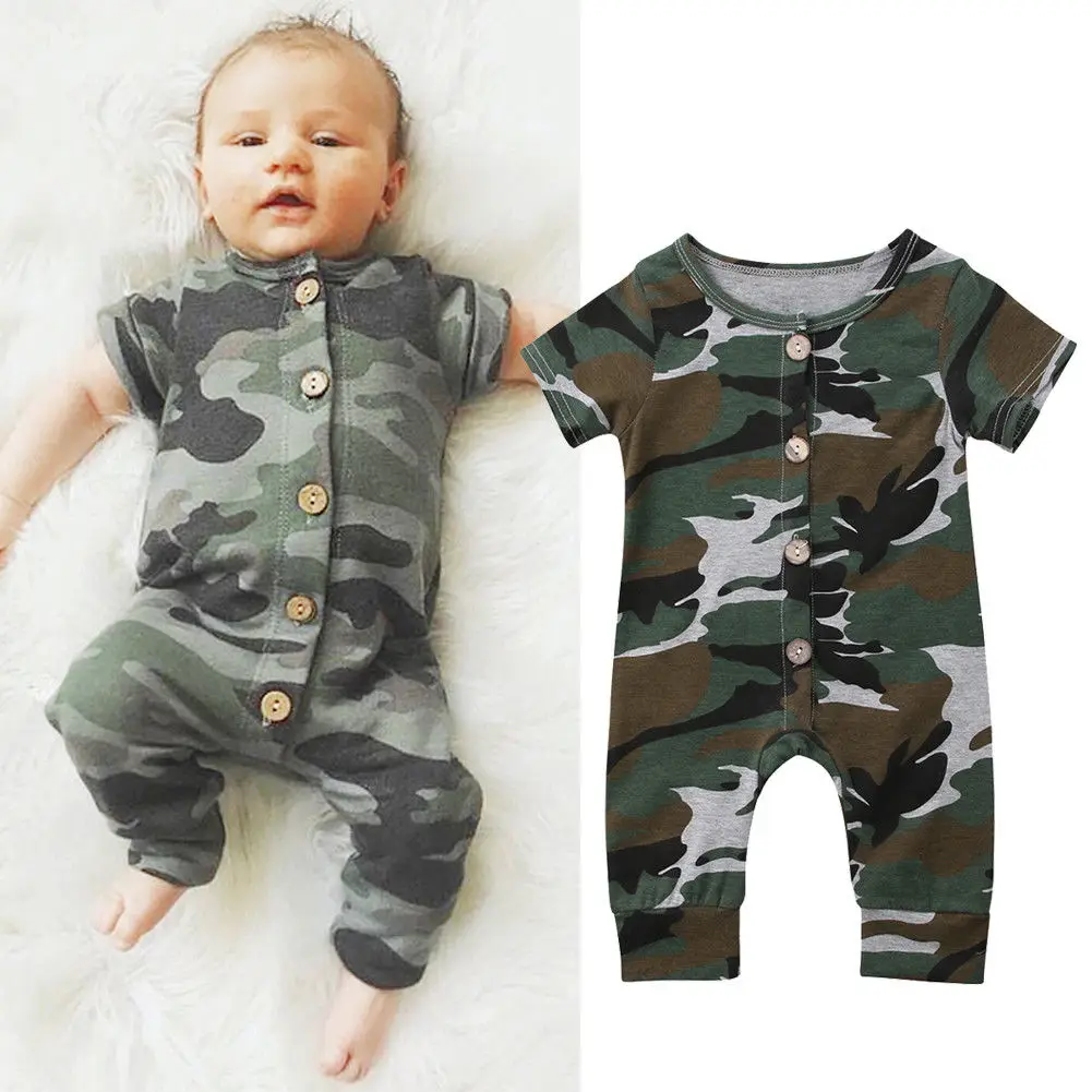 Infant Boy Short Sleeve Camo Button Jumpsuit Newborn Romper Cotton Clothes Baby Outfit Clothing Baby Clothing Bodysuits
Infant Boy Short Sleeve Camo Button Jumpsuit Newborn Romper Cotton Clothes Baby Outfit Clothing Baby Clothing Bodysuits