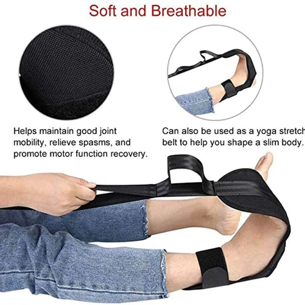 

Yoga Ligament Stretching Belt Safely Stretching Training Strap Stroke Rehabilitation Strap with Loops for Ballet Yoga LDIR889