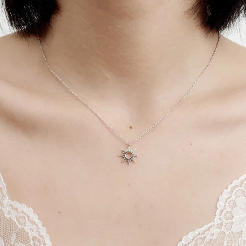 Sun Necklace Real 925 Sterling Silver Sun Hollow Pendant Necklaces Dainty Jewelry for Women Birthday Gift for Daughter Sisters
Sun Necklace Real 925 Sterling Silver Sun Hollow Pendant Necklaces Dainty Jewelry for Women Birthday Gift for Daughter Sisters