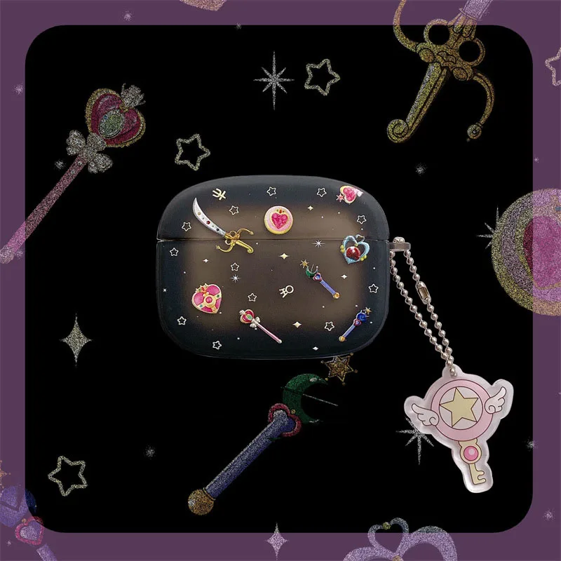 For AirPods 1 2 Case Soft Sailor Moon Cute Cartoon Earphone Cases For Apple Airpod Pro Cover Keychain
For AirPods 1 2 Case Soft Sailor Moon Cute Cartoon Earphone Cases For Apple Airpod Pro Cover Keychain