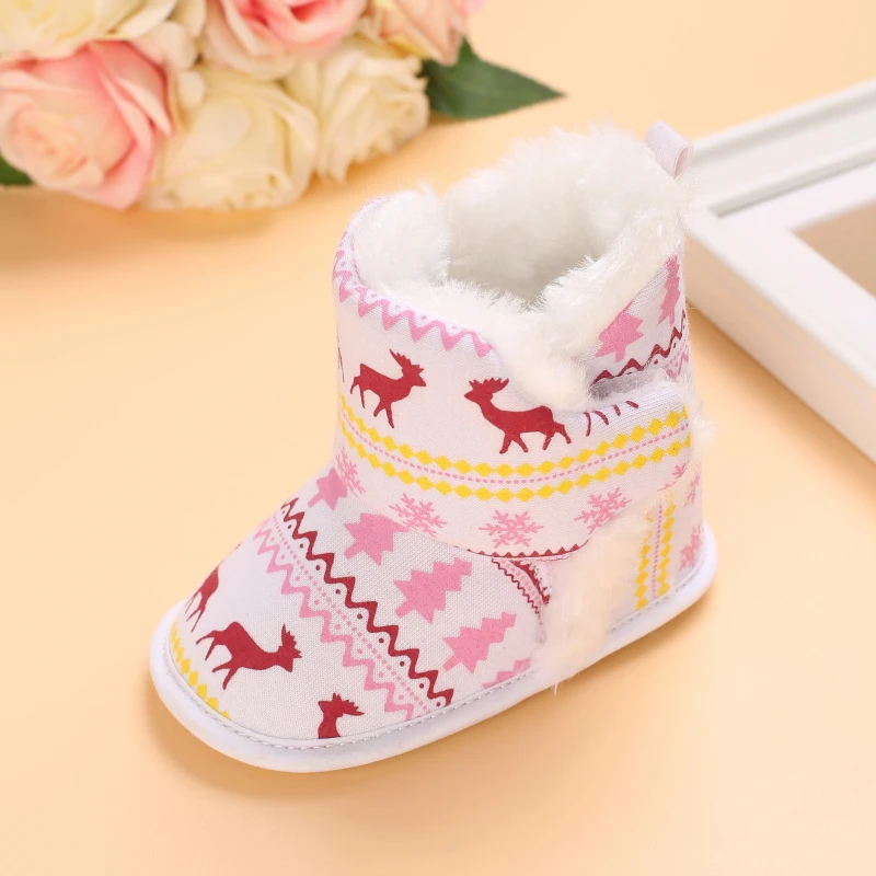 Winter Warm Baby Elk Boots Infant Girls Christmas Indoor Soft-Soled Princess Shoes For Baby Walking Shoes Cotton First Walkers
Winter Warm Baby Elk Boots Infant Girls Christmas Indoor Soft-Soled Princess Shoes For Baby Walking Shoes Cotton First Walkers