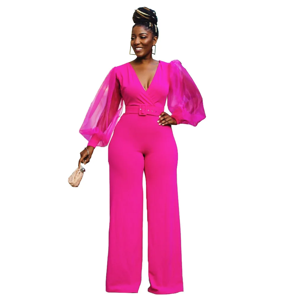 Autumn 2020 new fashion solid color sexy one-piece pants slim V-Neck long sleeve women's shirt pants
Autumn 2020 new fashion solid color sexy one-piece pants slim V-Neck long sleeve women's shirt pants