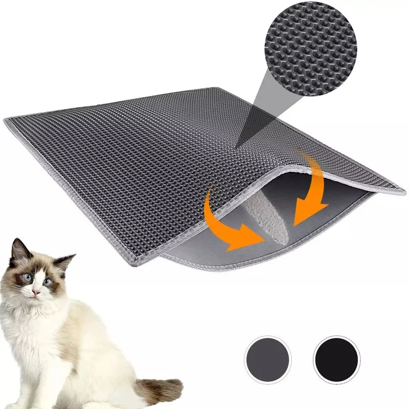 Pet Cat Litter Mat EVA Double Layer Litter Cat Bed Pads Trapping Pets Litter Box Mat Pet Product Bed For Cats House Clean Mat 
Pet Cat Litter Mat EVA Double Layer Litter Cat Bed Pads Trapping Pets Litter Box Mat Pet Product Bed For Cats House Clean Mat