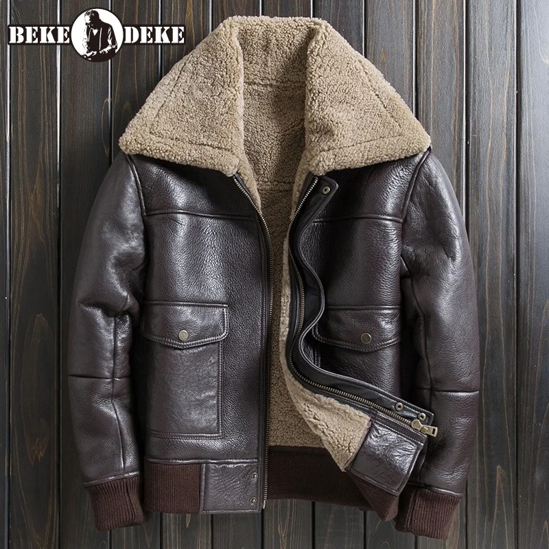 Men Genuine Leather Motorcycle Short Jacket Fashion Lapel Detachable Hat Sheep Wool Fur Coat Sheepskin Fur Casual Streetwear
Men Genuine Leather Motorcycle Short Jacket Fashion Lapel Detachable Hat Sheep Wool Fur Coat Sheepskin Fur Casual Streetwear