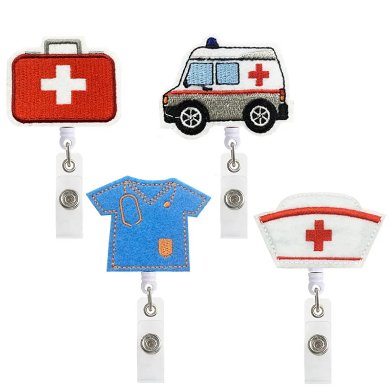10Pcs/Lot Medical Kit Ambulance Clothes Hat Retractable Nurse Badge Reel Clip Cartoon IC ID Card Badge Holder Office Supplies
10Pcs/Lot Medical Kit Ambulance Clothes Hat Retractable Nurse Badge Reel Clip Cartoon IC ID Card Badge Holder Office Supplies