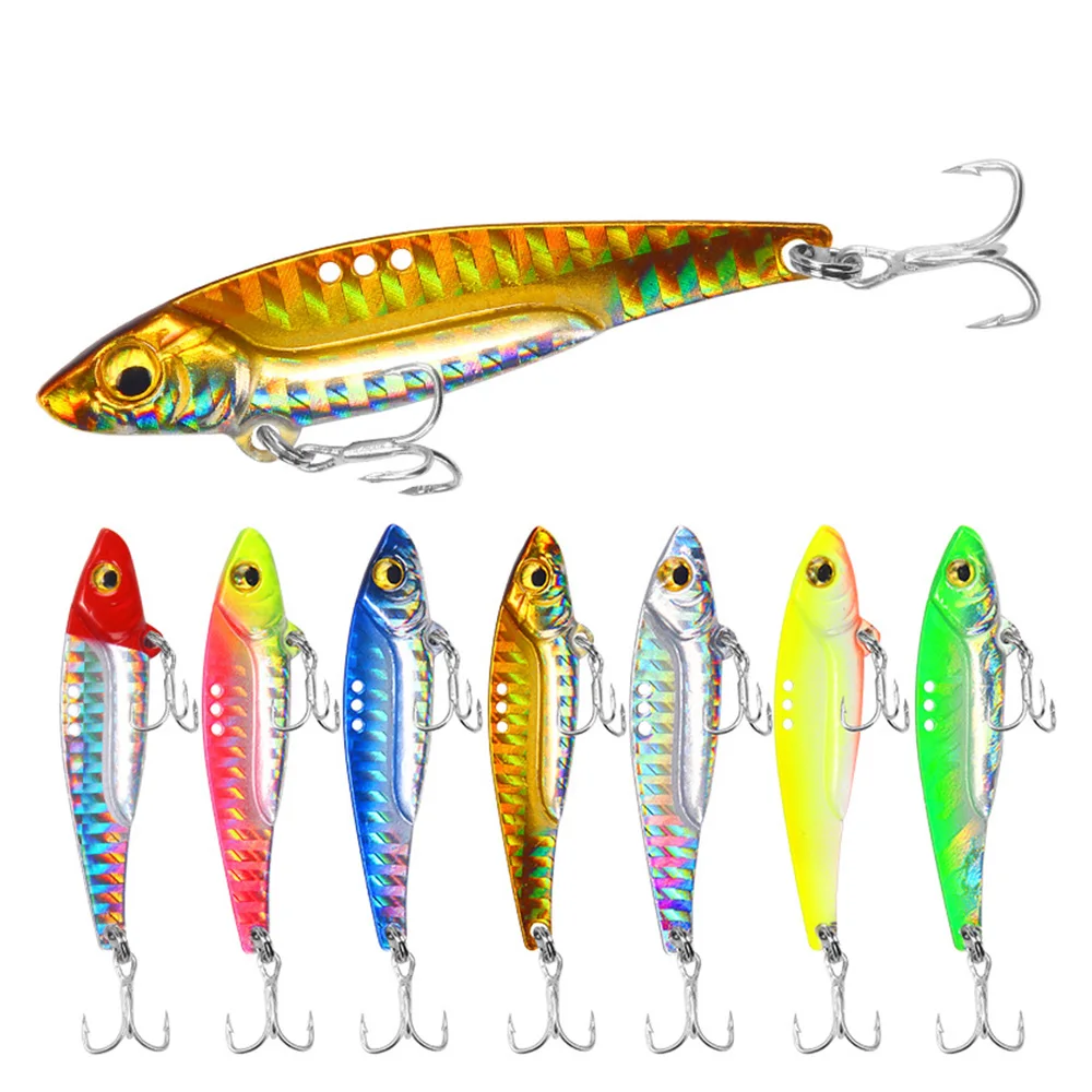 7Pcs Metal Lure Fishing Lures Vib Blade Spinner Bait 3D Eyes Sinking Vibration Baits Artificial Vibe for Bass Pike Fish Perch
7Pcs Metal Lure Fishing Lures Vib Blade Spinner Bait 3D Eyes Sinking Vibration Baits Artificial Vibe for Bass Pike Fish Perch