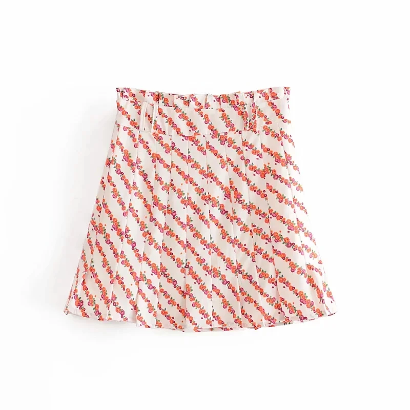 Sweet Fashion Floral Printed With Lining Pleated Skirt Women Fashion Side Zipper High Waist Mini Skirts Chic Jupe Femme
Sweet Fashion Floral Printed With Lining Pleated Skirt Women Fashion Side Zipper High Waist Mini Skirts Chic Jupe Femme