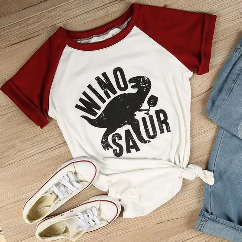 Summer Fashion Casual T-Shirts Women Short Sleeve Raglan Dinosaur Print O-Neck Female Tops T Shirt Ladies Tops Tees Dropshipping
Summer Fashion Casual T-Shirts Women Short Sleeve Raglan Dinosaur Print O-Neck Female Tops T Shirt Ladies Tops Tees Dropshipping