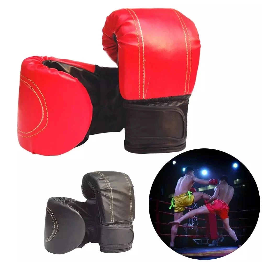 1 Pair Faux Leather Boxing Muay Thai Sandbag Fight Combat Training Fist Glove Shock Absorption For Fitness Workout Equipment
1 Pair Faux Leather Boxing Muay Thai Sandbag Fight Combat Training Fist Glove Shock Absorption For Fitness Workout Equipment