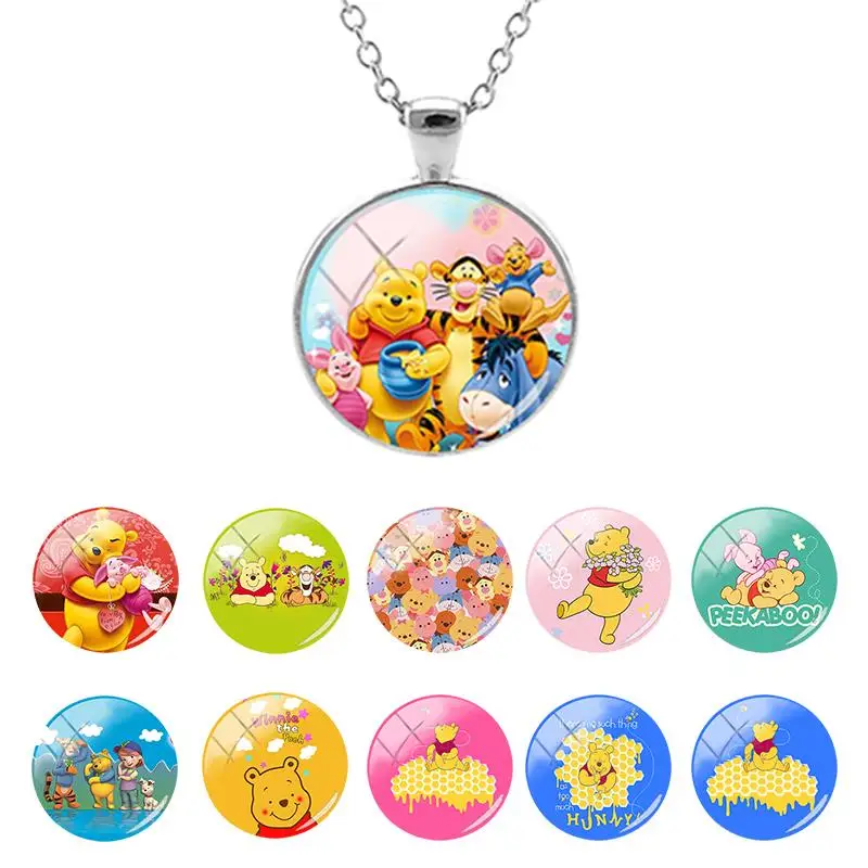Disney Pooh Bear New Fashion Classic Flat Bottom Glass Dome Pendant Necklace Gift for Girls Cabochon Jewelry High Quality WN502
Disney Pooh Bear New Fashion Classic Flat Bottom Glass Dome Pendant Necklace Gift for Girls Cabochon Jewelry High Quality WN502