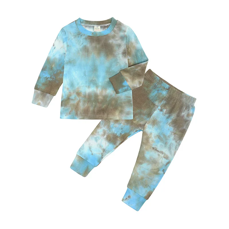 2021 Spring New Toddler Baby Girls Tie Dye Clothes Ribbed Knit Long Sleeve Tops Shirt Pants 2pcs Casual Outfits Baby Pajamas Set
2021 Spring New Toddler Baby Girls Tie Dye Clothes Ribbed Knit Long Sleeve Tops Shirt Pants 2pcs Casual Outfits Baby Pajamas Set