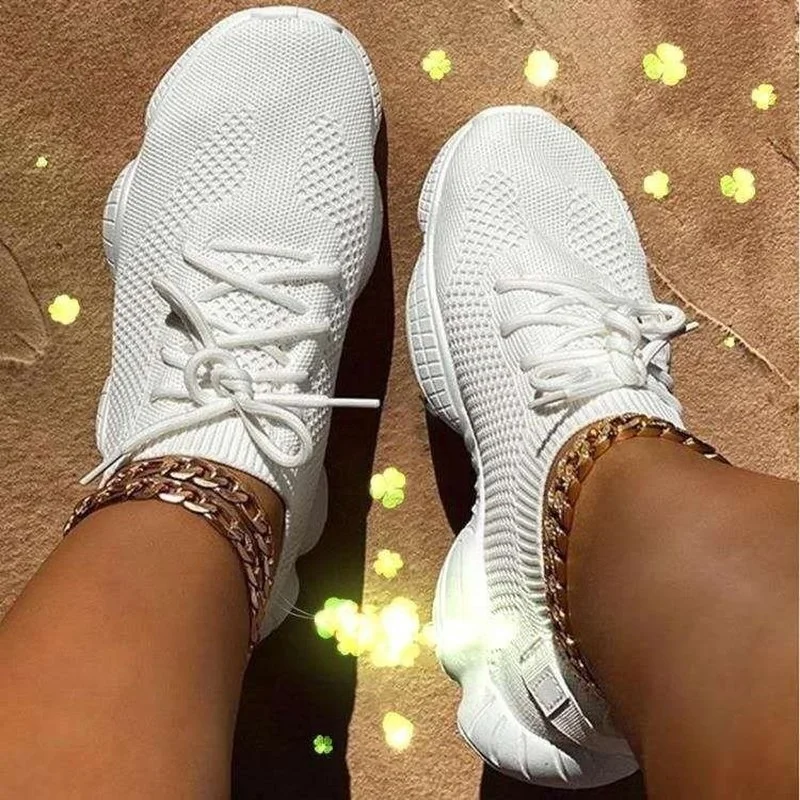 Mesh shoes summer sets of feet flat casual sports shoes single shoes lace-up knitted shoes breathable low-top socks shoes
Mesh shoes summer sets of feet flat casual sports shoes single shoes lace-up knitted shoes breathable low-top socks shoes