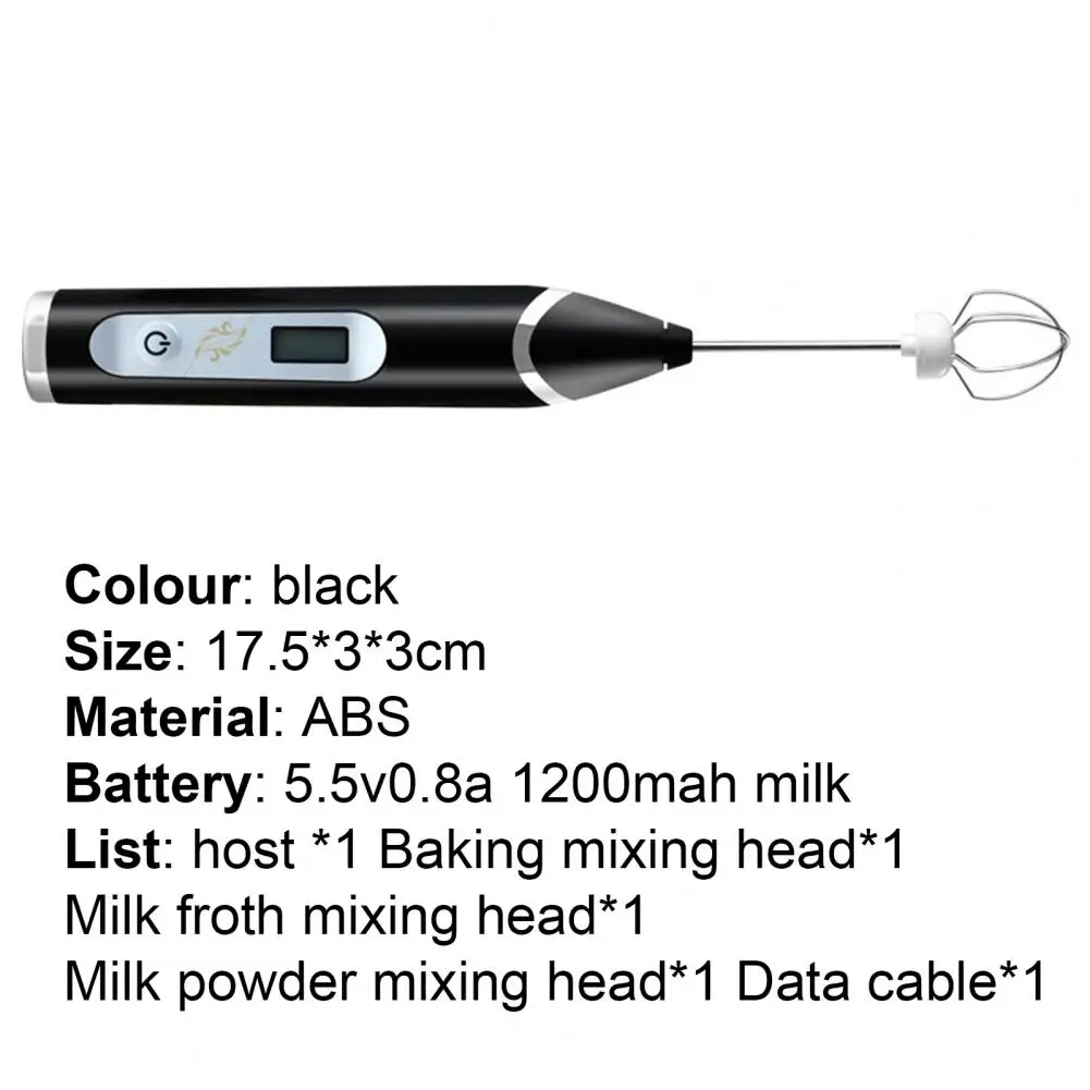 Electric Whisk Milk Frother LCD Display Labor-saving ABS Small Coffee Frother Tools for Cafe Utensils Kitchen Tools
Electric Whisk Milk Frother LCD Display Labor-saving ABS Small Coffee Frother Tools for Cafe Utensils Kitchen Tools