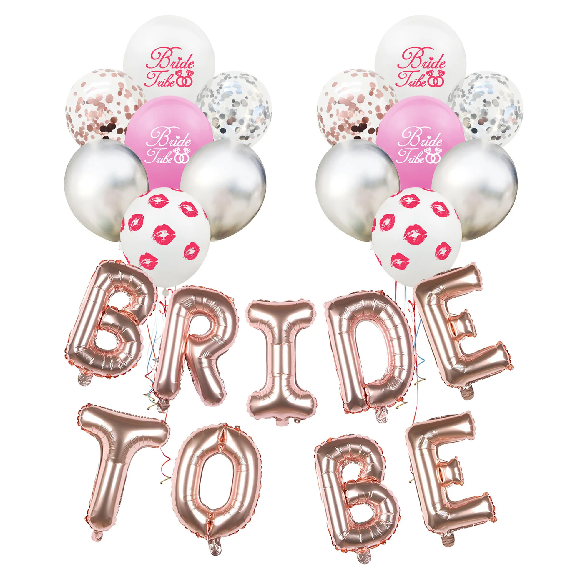 Bride to be aluminum foil balloon set red lip latex balloon combination wedding party venue layout balloon set 
Bride to be aluminum foil balloon set red lip latex balloon combination wedding party venue layout balloon set