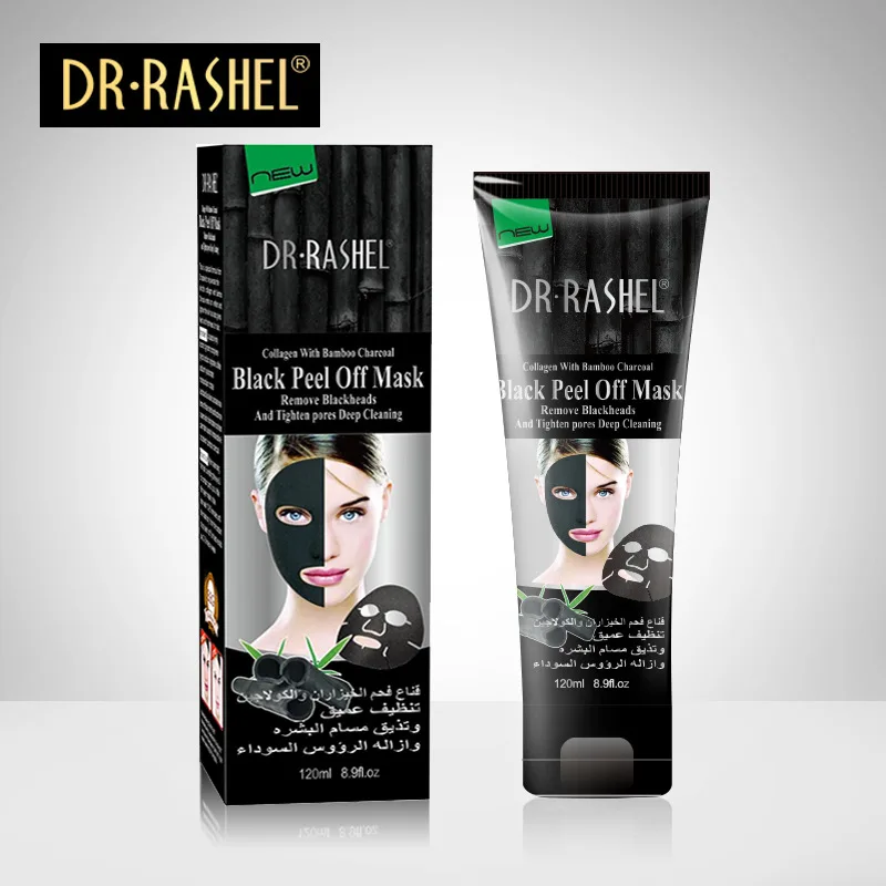 

120ML Collagen With Bamboo Charcoal Black Peel Off Mask Remove Blackheads Tighten Pores Deep Cleaning