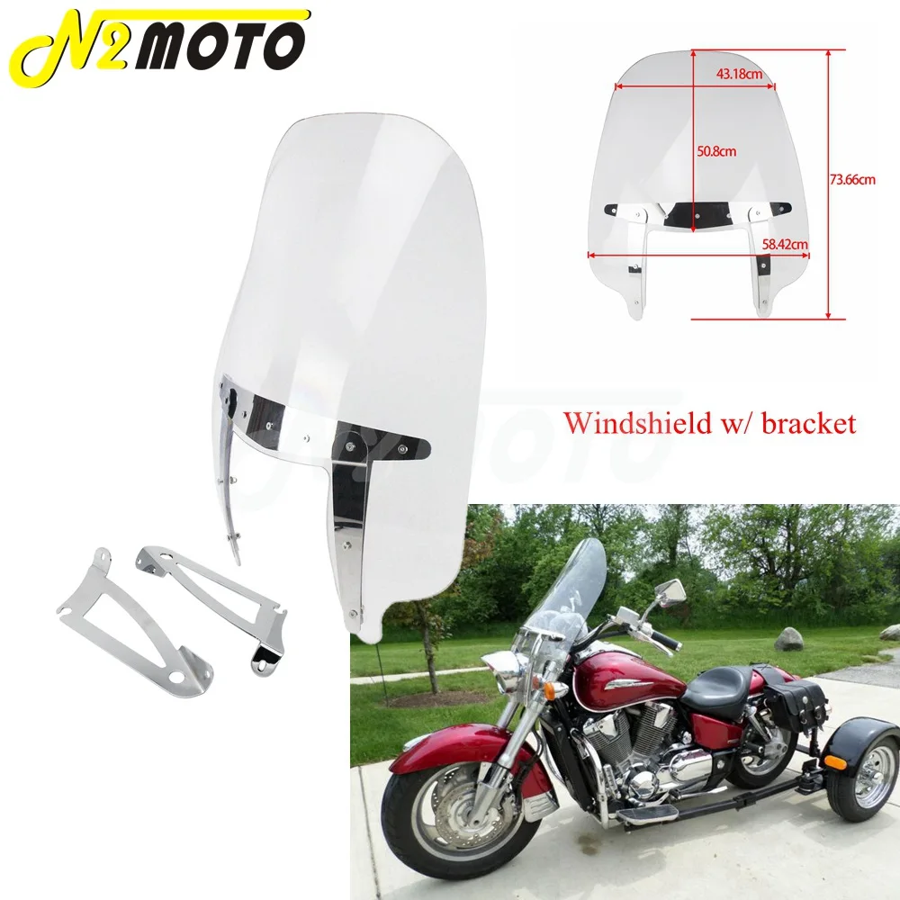 For Honda VTX1300 VTX1800 C/R/S/T/N/R/F 2002-2009 Transparent Windshield 29" Wind Air Shield Wind Deflector w/ Bracket VTX 1300C
For Honda VTX1300 VTX1800 C/R/S/T/N/R/F 2002-2009 Transparent Windshield 29" Wind Air Shield Wind Deflector w/ Bracket VTX 1300C