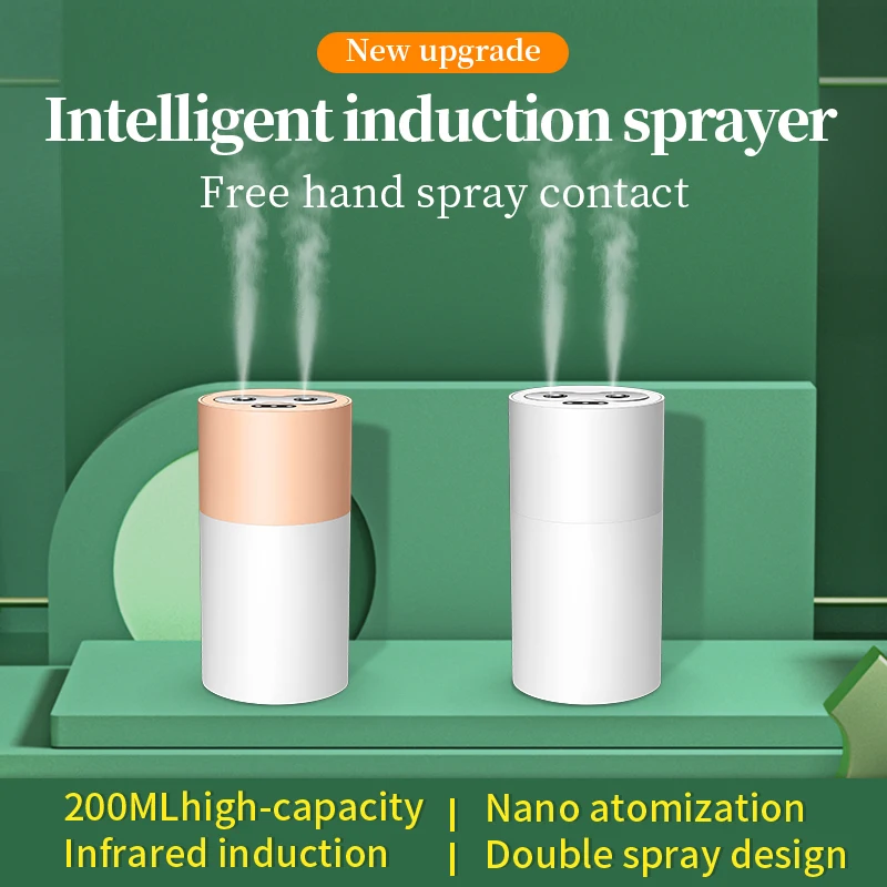 

New Type Induction Alcohol Spray Disinfector Intelligent Infrared Sensor Non-contact Hand Disinfection Hand Washing Sprayer 2021
