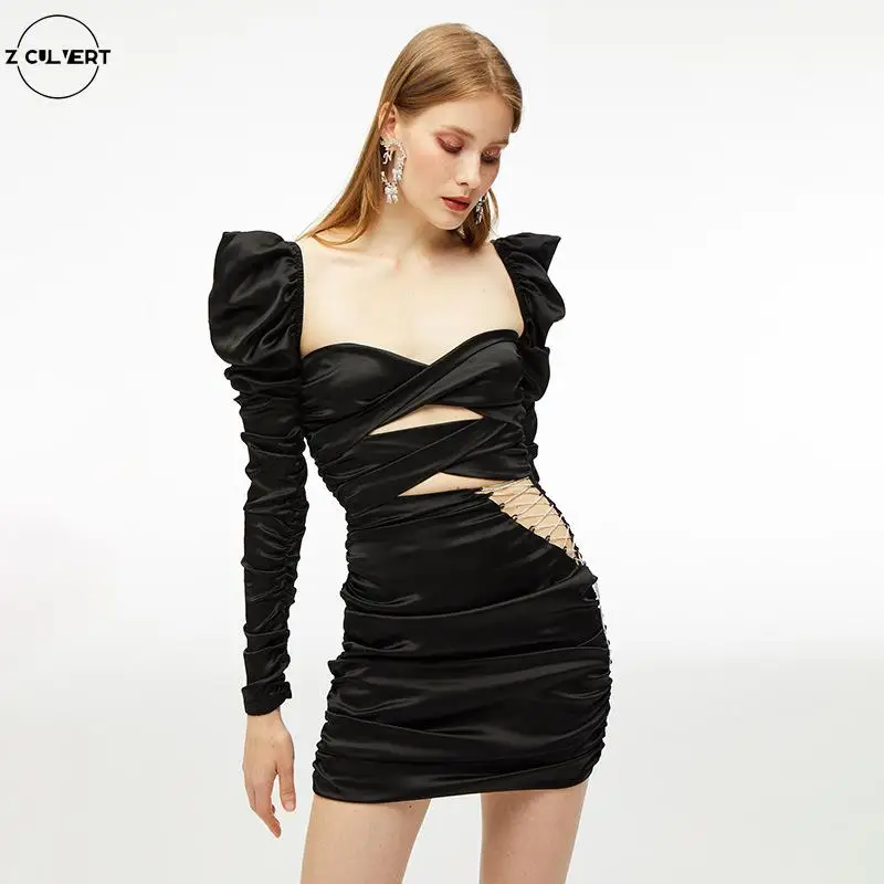 Z Culvert 202 Fall winter Fashion Solid Sexy Women Long Sleeve Hollow Out Ruched pack hip diamond temperament Slim Party Dresses
Z Culvert 202 Fall winter Fashion Solid Sexy Women Long Sleeve Hollow Out Ruched pack hip diamond temperament Slim Party Dresses