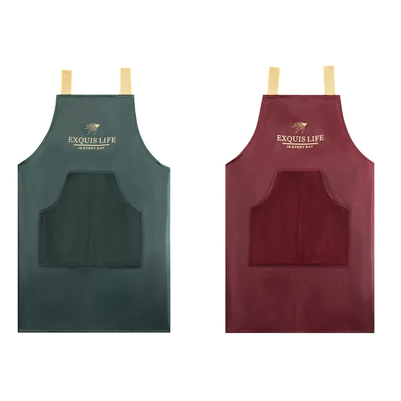 2Pcs Household Kitchen Waterproof And Oil-Proof Hand-Wiping Apron Fashion Cooking Apron Jacket Coverall, A & C
2Pcs Household Kitchen Waterproof And Oil-Proof Hand-Wiping Apron Fashion Cooking Apron Jacket Coverall, A & C