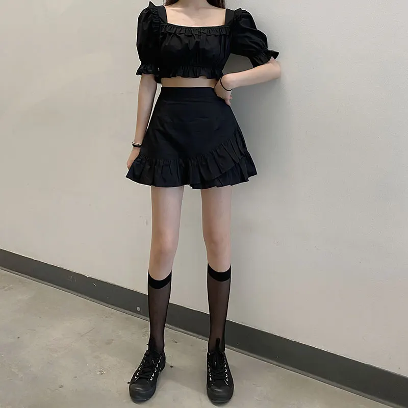 2020 New Chic Ruffles High Waist Mini Skirt Women Summer Fashion Irregular A-Line Short Skirt Black/White Casual Woman Skirt
2020 New Chic Ruffles High Waist Mini Skirt Women Summer Fashion Irregular A-Line Short Skirt Black/White Casual Woman Skirt
