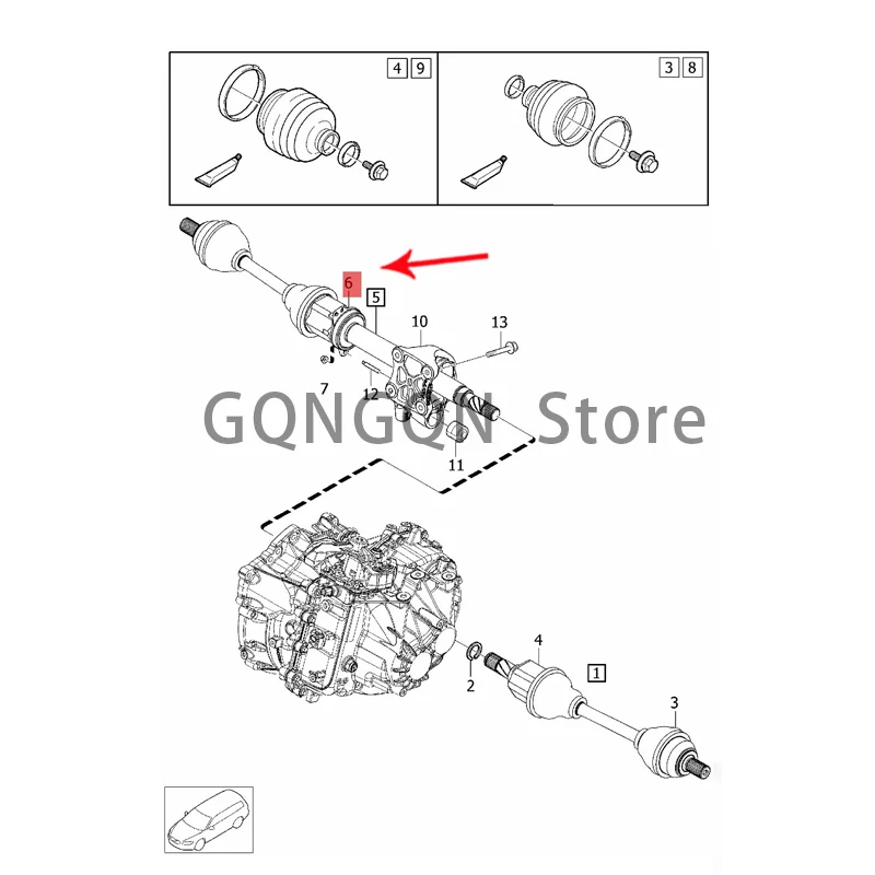 

CAR bridge bearing 2008-2020vol voxc90 xc70 xc60 v90 cross country v90 v70 v60 cross country v60 v40 cross country v40 s90l s90