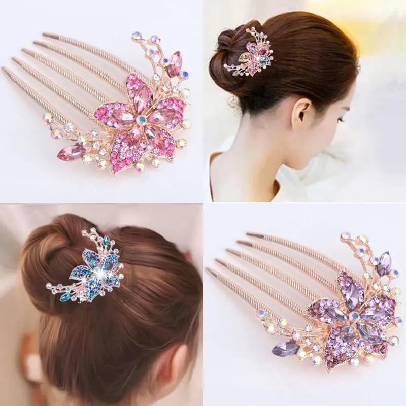 Alloy Diamond Insert Five-tooth Hair Comb Wedding Hair Clips Women's Crystal Hair Clip Colorful Flowers Retro Hair Accessories
Alloy Diamond Insert Five-tooth Hair Comb Wedding Hair Clips Women's Crystal Hair Clip Colorful Flowers Retro Hair Accessories