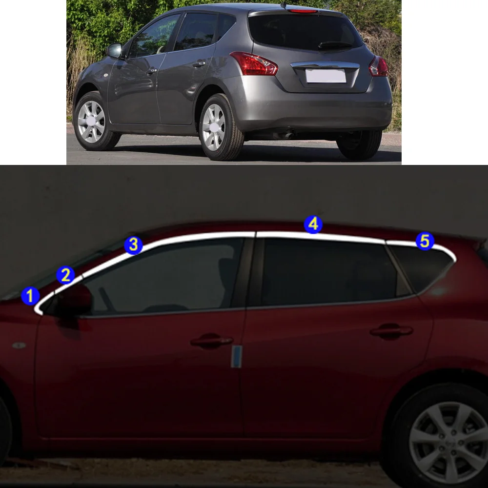 Car Sticker Garnish Pillar Window Middle Strip Trim Frame Hoods For Nissan TIIDA 2011 2012 2013 2014 2015
Car Sticker Garnish Pillar Window Middle Strip Trim Frame Hoods For Nissan TIIDA 2011 2012 2013 2014 2015