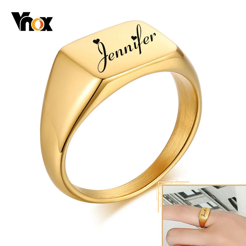 Vnox персонализированные перстни для Для женщин, не вызывают аллергию, Нержавеющая сталь металлическое ювелирное изделие, на заказ празднич...
Vnox персонализированные перстни для Для женщин, не вызывают аллергию, Нержавеющая сталь металлическое ювелирное изделие, на заказ празднич...