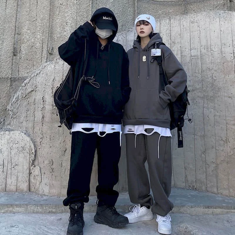 Autumn Spring Harajuku Hoody And Harem Pants Sets Women Solid Unisex Suits Men's Streetwears Couples Clothing
Autumn Spring Harajuku Hoody And Harem Pants Sets Women Solid Unisex Suits Men's Streetwears Couples Clothing